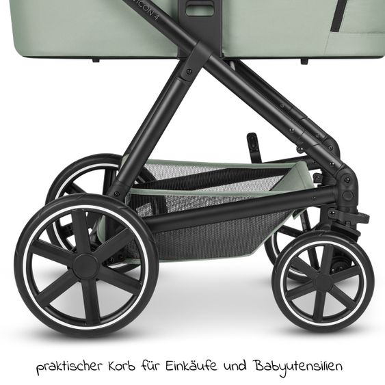 ABC Design Kombi-Kinderwagen Vicon 4 - inkl. Babywanne & Sportsitz mit XXL Zubehörpaket - Classic Edition - Pine