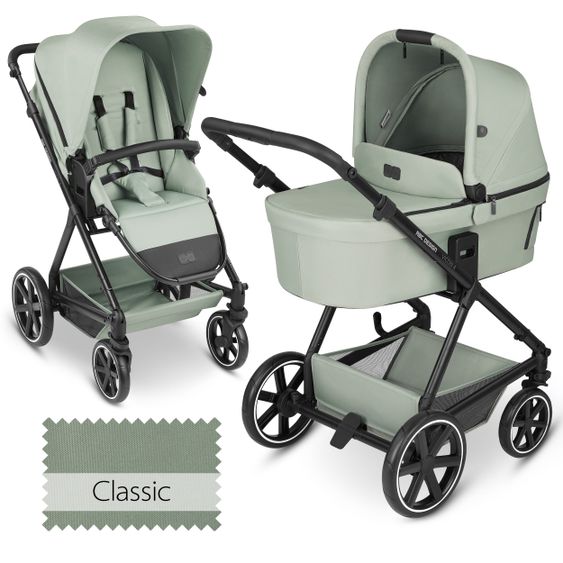 ABC Design Kombi-Kinderwagen Vicon 4 - inkl. Babywanne und Sportsitz - Classic Edition - Pine