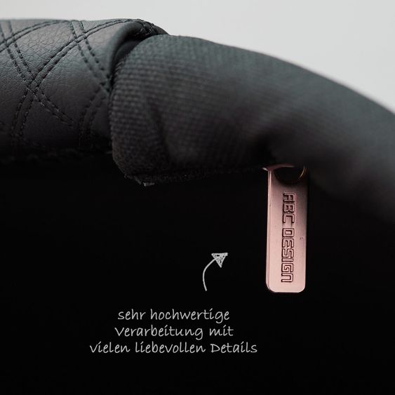 ABC Design Kombi-Kinderwagen Viper 4 Diamond Edition- inkl. Babywanne, Sportsitz & XXL Zubehörpaket - Rose Gold