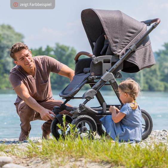 ABC Design Kombi-Kinderwagen Viper 4 - Graphite Grey