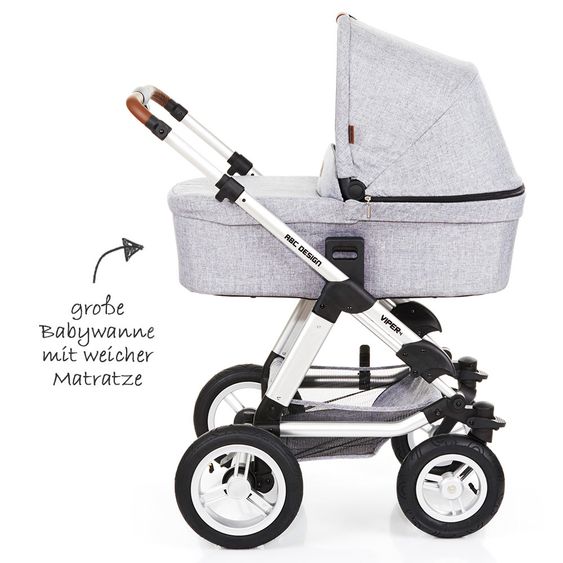 ABC Design Kombi-Kinderwagen Viper 4 - Graphite Grey