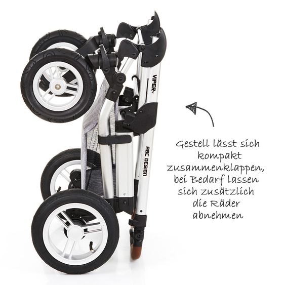 ABC Design Kombi-Kinderwagen Viper 4 - Graphite Grey