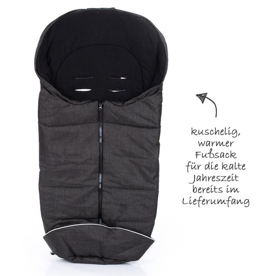 ABC Design Kombi-Kinderwagen Viper 4 - inkl. Babywanne, Sportsitz und Fußsack - Piano