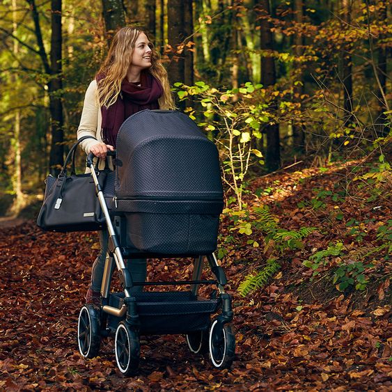 ABC Design Kombi-Kinderwagen Viper 4 - inkl. Babywanne, Sportsitz, Wickeltasche und Winter-Fußsack - Fashion Edition - Fox