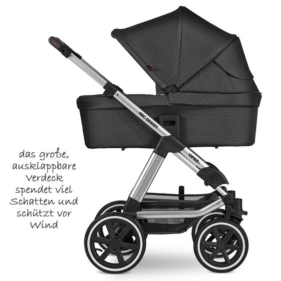 ABC Design Kombi-Kinderwagen Viper 4 - inkl. Babywanne, Sportsitz, Wickeltasche und Winter-Fußsack - Fashion Edition - Fox