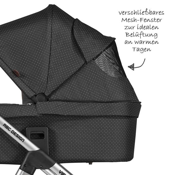 ABC Design Kombi-Kinderwagen Viper 4 - inkl. Babywanne, Sportsitz, Wickeltasche und Winter-Fußsack - Fashion Edition - Fox