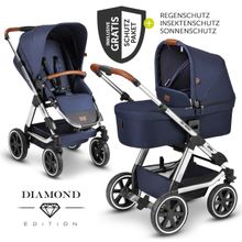 Passeggino Viper 4 Combi - incluso navicella, sedile sportivo e pacchetto accessori XXL - Diamond Edition - Navy