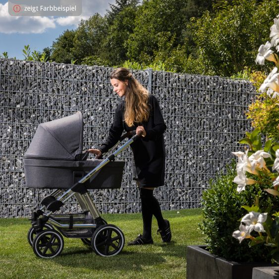 ABC Design Kombi-Kinderwagen Viper 4 - inkl. Babywanne und Sportsitz - Diamond Edition - Navy