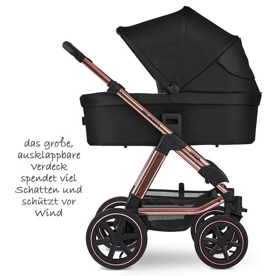 ABC Design Combi stroller Viper 4 - incl. carrycot and sport seat - Diamond Edition - Rose Gold