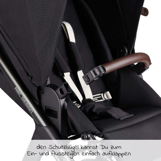 ABC Design Kombi-Kinderwagen Viper 4 - inkl. Babywanne und Sportsitz - Fashion Edition - Midnight
