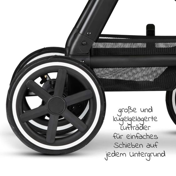 ABC Design Kombi-Kinderwagen Viper 4 - inkl. Babywanne und Sportsitz - Fashion Edition - Midnight