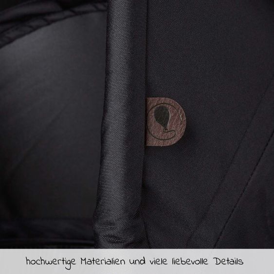 ABC Design Kombi-Kinderwagen Viper 4 - inkl. Babywanne und Sportsitz - Fashion Edition - Midnight