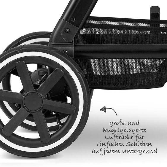 ABC Design Kombi-Kinderwagen Viper 4 - inkl. Babywanne und Sportsitz - Fashion Edition - Smaragd