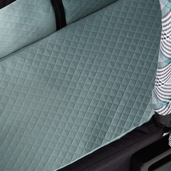 ABC Design Kombi-Kinderwagen Viper 4 - inkl. Babywanne und Sportsitz - Fashion Edition - Smaragd