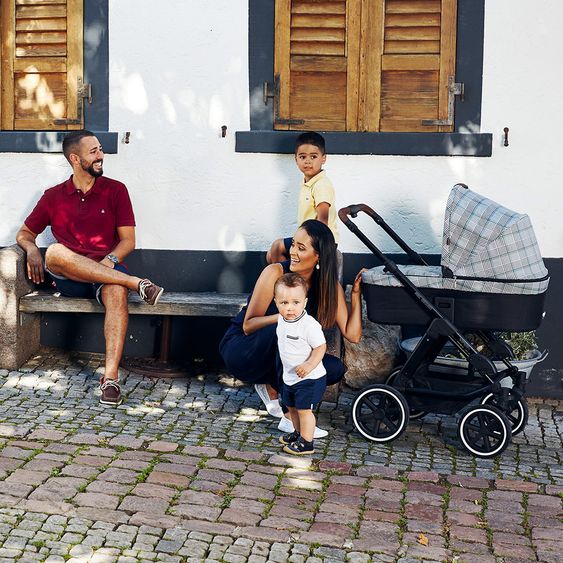 ABC Design Kombi-Kinderwagen Viper 4 - inkl. Babywanne und Sportsitz - Fashion Edition - Smaragd