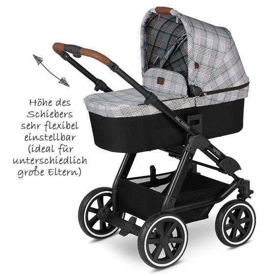 ABC Design Kombi-Kinderwagen Viper 4 - inkl. Babywanne und Sportsitz - Fashion Edition - Smaragd