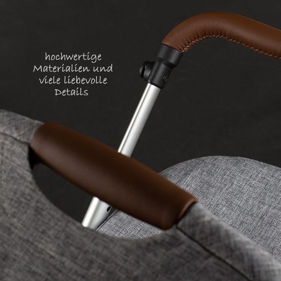 ABC Design Kombi-Kinderwagen Viper 4 - inkl. Babywanne und Sportsitz - Graphite Grey