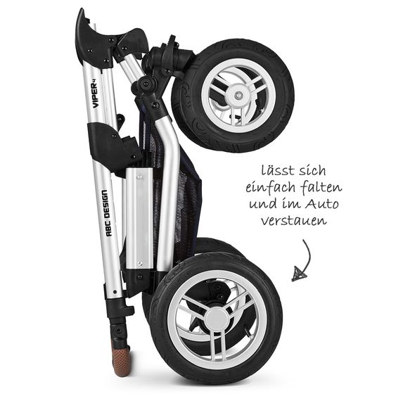 ABC Design Combi stroller Viper 4 - incl. carrycot and sport seat - Shadow