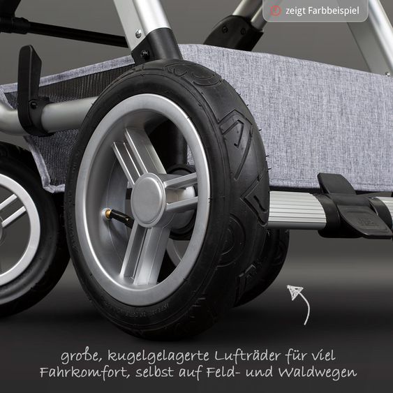 ABC Design Combi stroller Viper 4 - incl. carrycot and sport seat - Shadow