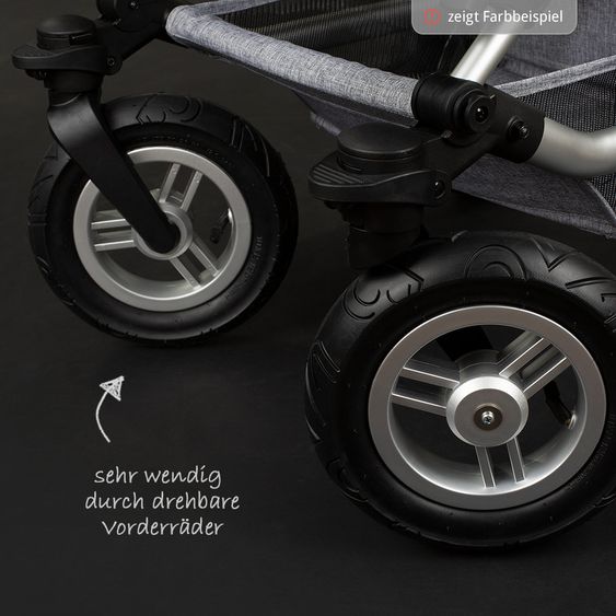 ABC Design Combi stroller Viper 4 - incl. carrycot and sport seat - Shadow