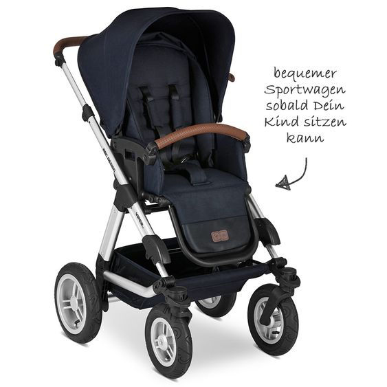 ABC Design Combi stroller Viper 4 - incl. carrycot and sport seat - Shadow