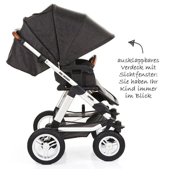 ABC Design Kombi-Kinderwagen Viper 4 - Piano