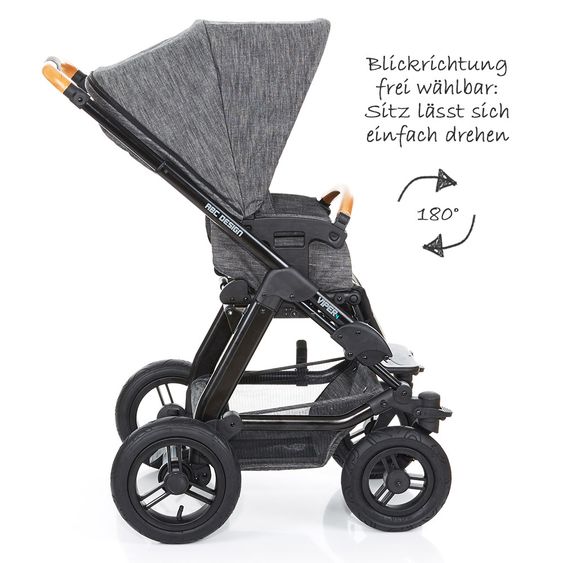 ABC Design Kombi-Kinderwagen Viper 4 - Sonderserie Wood