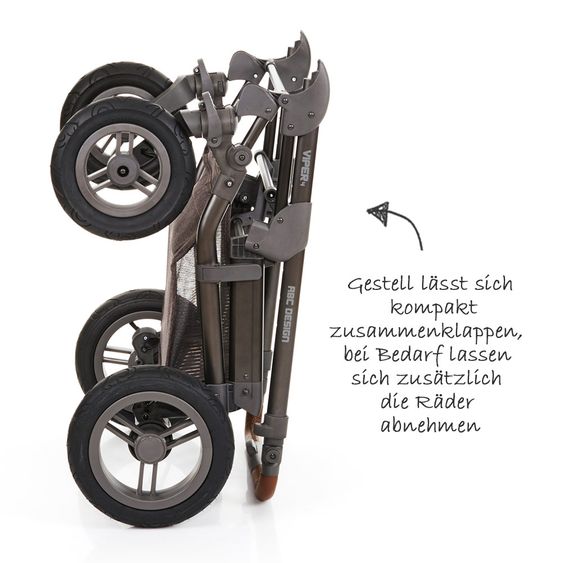 ABC Design Kombi-Kinderwagen Viper 4 - Walnut