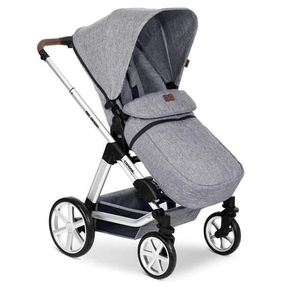 ABC Design Mitwachsende Beindecke für Kinderwagen - Graphite Grey