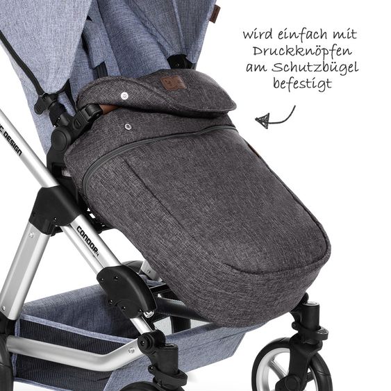 ABC Design Mitwachsende Beindecke für Kinderwagen - Street