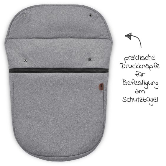 ABC Design Mitwachsende Beindecke für Kinderwagen - Tin