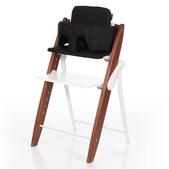 ABC Design Growing high chair set Hopper incl. safety bar and seat cushion - Chocolate / Coal