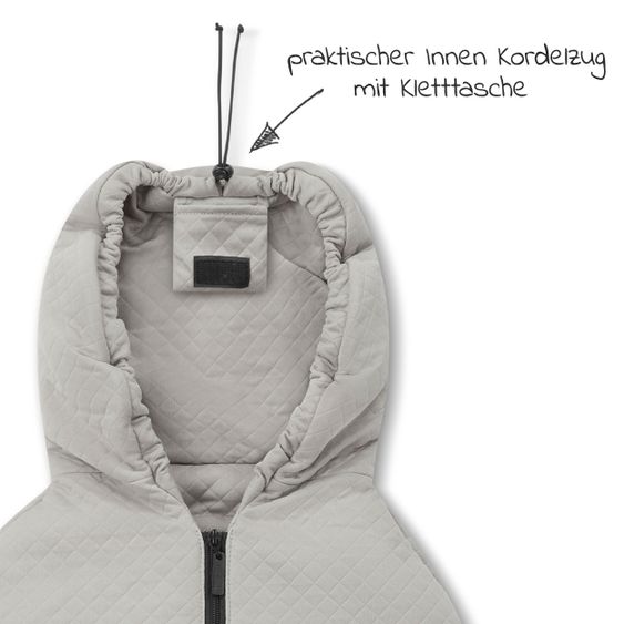 ABC Design Neugeborenen Fußsack für die Babyschale oder Babywanne - Diamond Edition - Powder