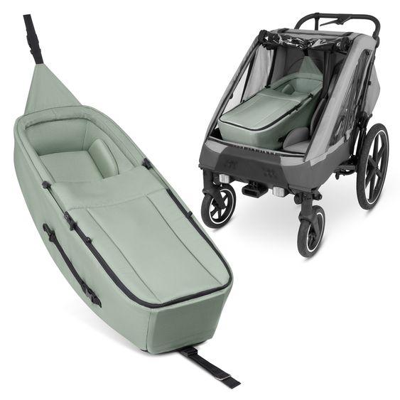 ABC Design Newborn insert for Tour bike trailer - Olive