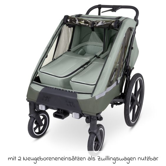 ABC Design Newborn insert for Tour bike trailer - Olive