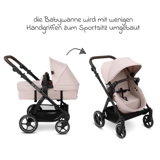 ABC Design Carrozzina per bambole Migno da 3 anni - Berry