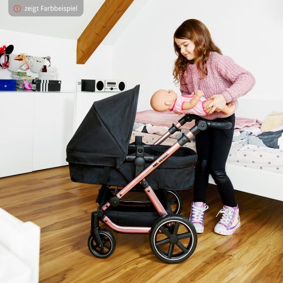 ABC Design Puppenwagen Migno - ab 3 Jahre - Diamond Edition - Asphalt