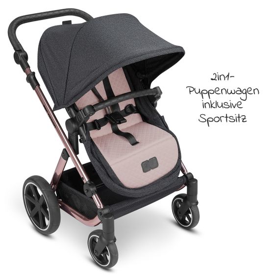 ABC Design Puppenwagen Migno - ab 3 Jahre - Diamond Edition - Bubble