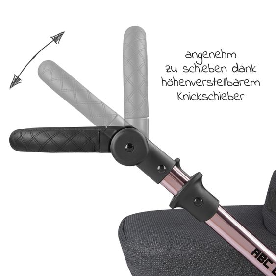 ABC Design Puppenwagen Migno - ab 3 Jahre - Diamond Edition - Bubble