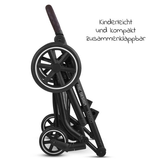 ABC Design Puppenwagen Migno - ab 3 Jahre - Pure Edition - Berry