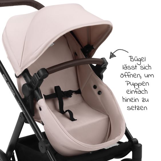 ABC Design Puppenwagen Migno - ab 3 Jahre - Pure Edition - Berry