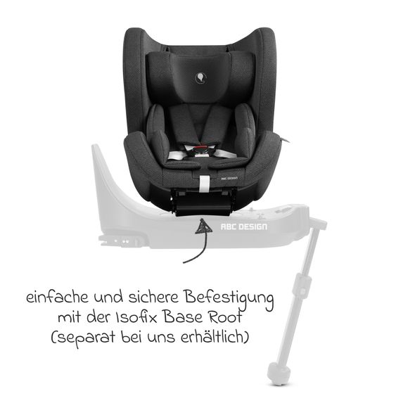 ABC Design Reboarder-Kindersitz Lily i-Size ab Geburt - 4 Jahre (45 cm - 105 cm) inkl. Sitzverkleinerer - Bubble