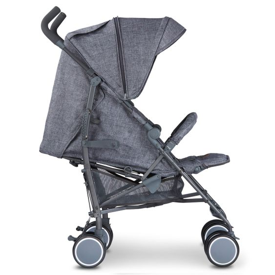 ABC Design Reisebuggy Genua mit Liegefunktion - Woven Anthracite
