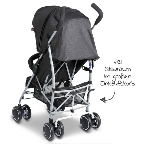 ABC Design Reisebuggy Genua mit Liegefunktion - Woven Black