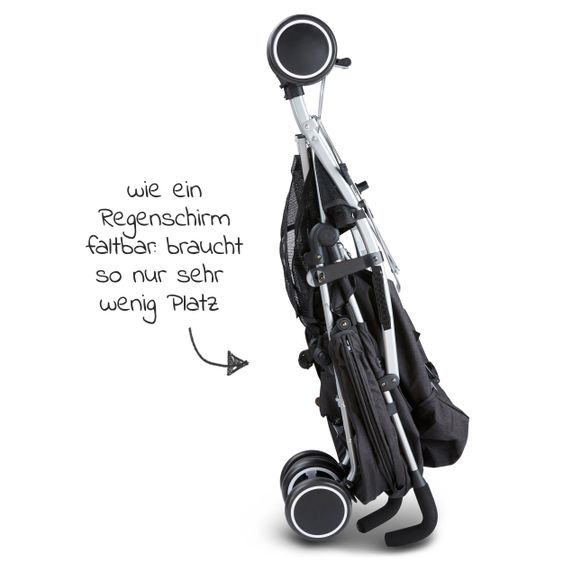 ABC Design Reisebuggy Genua mit Liegefunktion - Woven Black