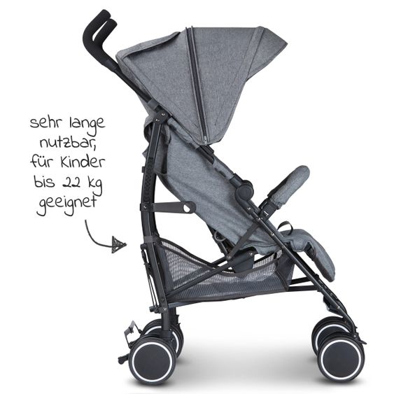 ABC Design Reisebuggy Genua mit Liegefunktion - Woven Piano