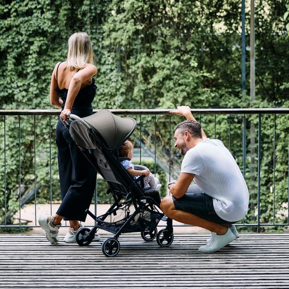 ABC Design Reisebuggy Ping Two mit flacher Liegeposition (bis 22 kg) - Diamond - Herb