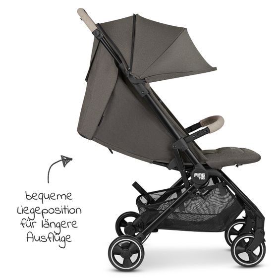 ABC Design Reisebuggy Ping Two mit flacher Liegeposition (bis 22 kg) - Diamond - Herb