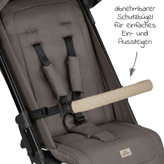 ABC Design Reisebuggy Ping Two mit flacher Liegeposition (bis 22 kg) - Diamond - Herb