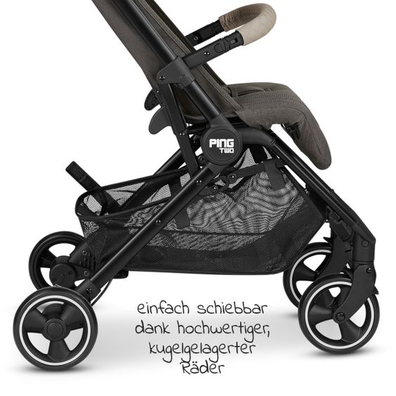 ABC Design Reisebuggy Ping Two mit flacher Liegeposition (bis 22 kg) - Diamond - Herb